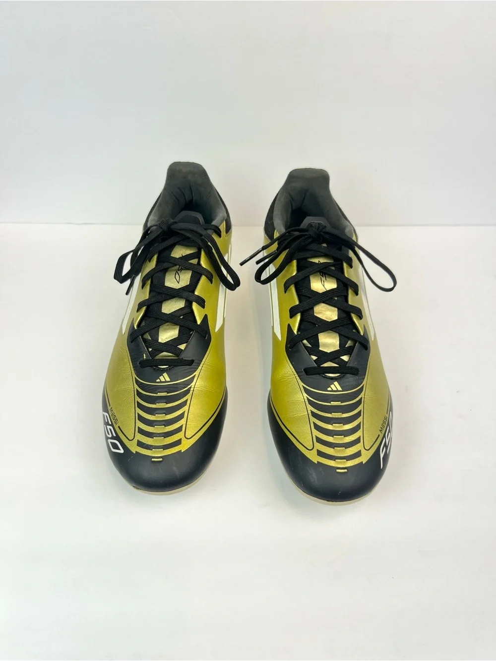 Adidas Messi F50 League FG/MG ME Mens Size 9.5 Soccer Cleats Black Gold IG9274